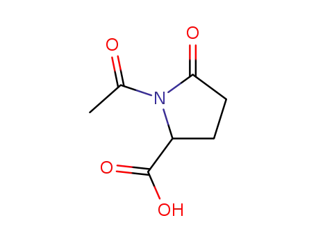 Molecular Structure of 53971-11-2 (DL-1-acetyl-5-oxoproline)