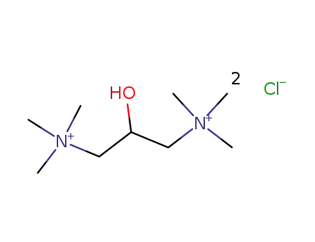 Molecular Structure of 55636-09-4 ((2-hydroxytrimethylene)bis(trimethylammonium) dichloride)