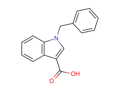 Molecular Structure of 27018-76-4 (1-Benzylindole-3-carboxylic acid)