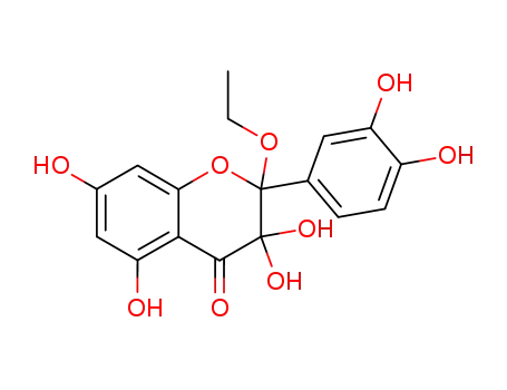 2-(3,4-Dihydroxy-phenyl)-2-ethoxy-3,3,5,7-tetrahydroxy-chroman-4-one