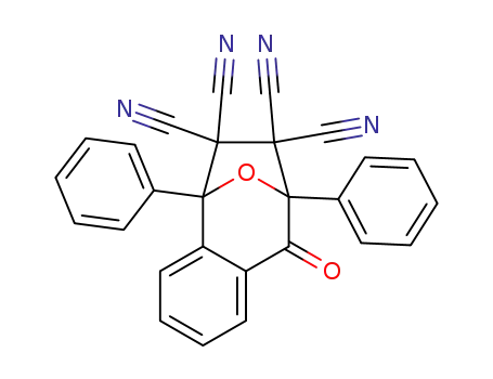 4,7-Epoxy-5,5,6,6-tetracyano-4,7-diphenyl-3-benzo<1,2>cycloheptenone