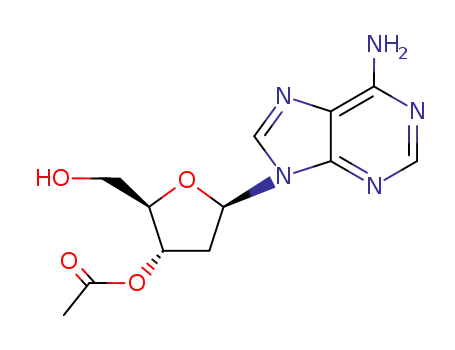 Molecular Structure of 6612-73-3 (3'-O-ACETYL-2'-DEOXYADENOSINE)