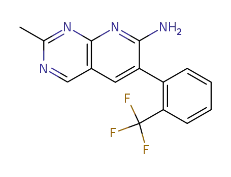 2-Methyl-6-(2-trifluoromethyl-phenyl)-pyrido[2,3-d]pyrimidin-7-ylamine