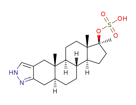 Sulfuric acid mono-((1S,3aS,3bR,5aS,10aS,10bS,12aS)-1,10a,12a-trimethyl-1,2,3,3a,3b,4,5,5a,6,8,10,10a,10b,11,12,12a-hexadecahydro-7,8-diaza-dicyclopenta[a,h]phenanthren-1-yl) ester