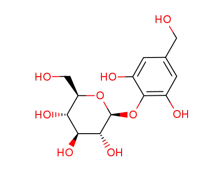 Molecular Structure of 64121-97-7 (b-D-Glucopyranoside,2,6-dihydroxy-4-(hydroxymethyl)phenyl)