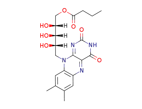 Molecular Structure of 20704-80-7 (riboflavin-5'-monobutyrate)