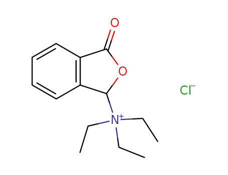 Molecular Structure of 92641-11-7 (1-Isobenzofuranaminium, N,N,N-triethyl-1,3-dihydro-3-oxo-, chloride)