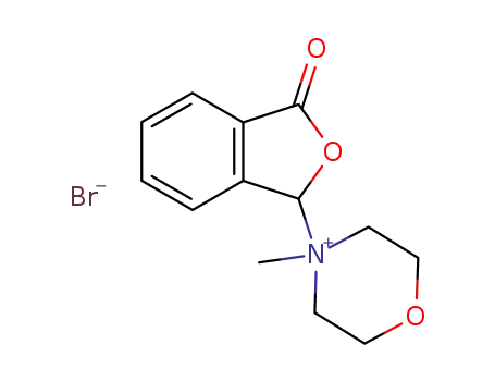 Molecular Structure of 92641-10-6 (Morpholinium, 4-(1,3-dihydro-3-oxo-1-isobenzofuranyl)-4-methyl-,bromide)