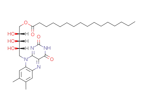 Molecular Structure of 73130-89-9 (riboflavin-5'-monopalmitate)