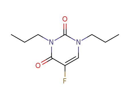 Molecular Structure of 89501-11-1 (2,4(1H,3H)-Pyrimidinedione, 5-fluoro-1,3-dipropyl-)