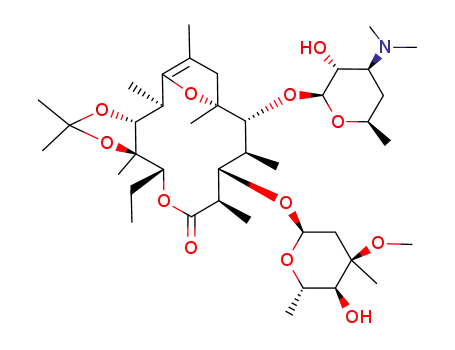 11,12-isopropylidene-8,9-anhydroerythromycin A 6,9-hemiacetal
