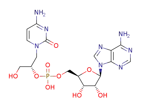 1-<(2'S)-2',3'-dihydroxypropyl>cytosine-2'-O-phosphorylyl-(2',5')-adenosine
