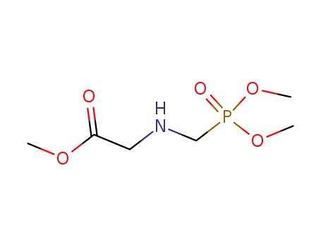 Molecular Structure of 59199-32-5 (Glycine, N-[(dimethoxyphosphinyl)methyl]-, methyl ester)