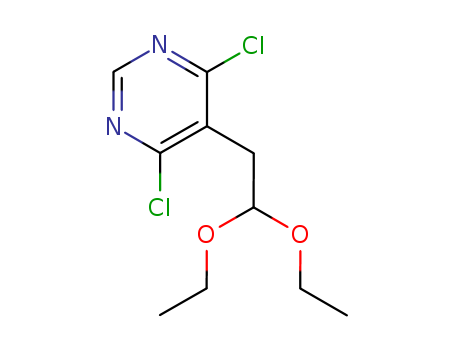 Pyrimidine, 4,6-dichloro-5-(2,2-diethoxyethyl)-