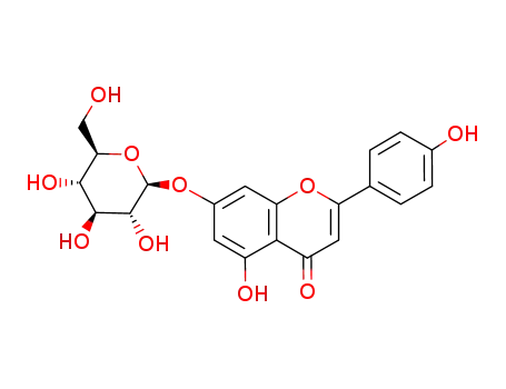 7-(β-D-glucopyranosyloxy)-5-hydroxy-2-(4-hydroxyphenyl)-4H-...