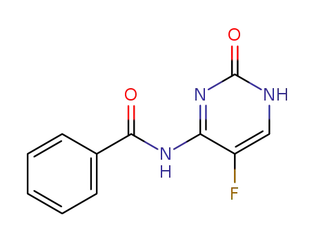 Molecular Structure of 10357-07-0 (N4-Benzoyl-5-fluorocytosine)