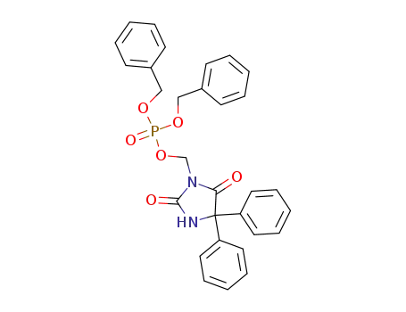 phosphoric acid dibenzyl ester 2,5-dioxo-4,4-diphenylimidazolidin-1-ylmethyl ester