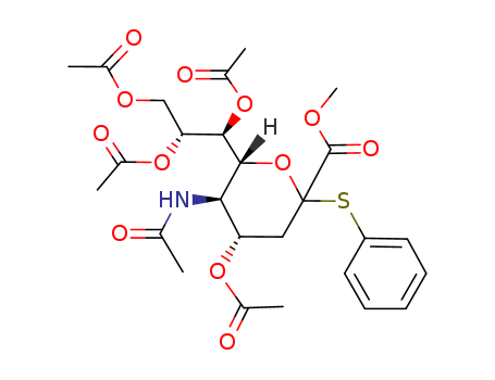 METHYL (PHENYL 5-ACETAMIDO-4,7,8,9-TETRA-O-ACETYL-3,5-DIDEOXY-2-THIO-D-GLYCERO-D-GALACTO-2-NONULOPYRANOSID)ONATE