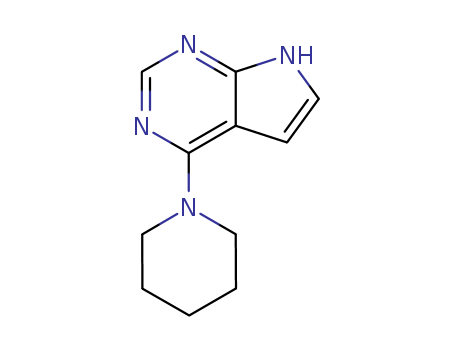 7H-Pyrrolo[2,3-d]pyrimidine, 4-piperidino- 
