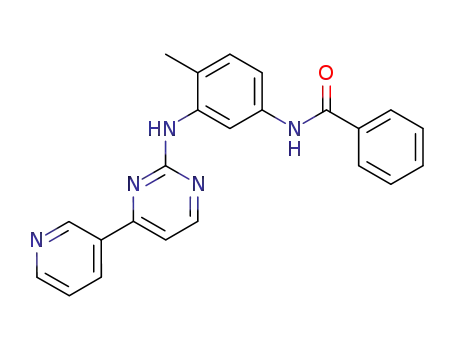 Molecular Structure of 152459-94-4 (Benzamide,N-[4-methyl-3-[[4-(3-pyridinyl)-2-pyrimidinyl]amino]phenyl]-)