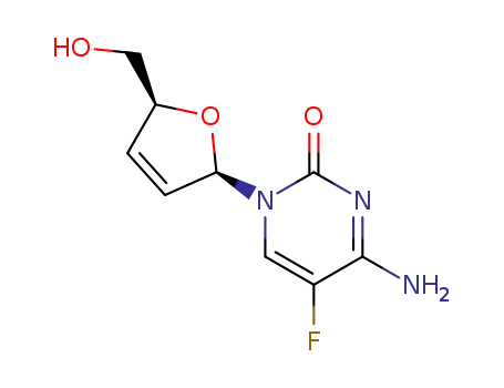 β-D-2',3'-didehydro-2',3'-dideoxy-5-fluorocytidine