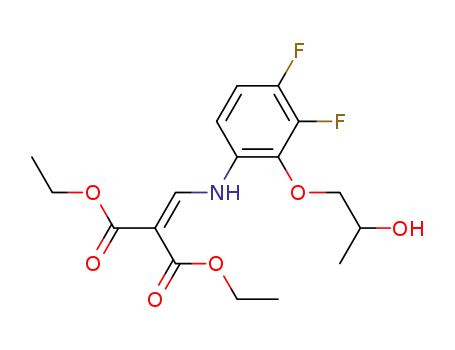 diethyl [3,4-difluoro-2-(2-hydroxypropyloxy)anilinyl]methylenemalonate