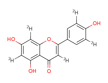 4H-1-Benzopyran-4-one-3,6,8-d3,5,7-dihydroxy-2-(4-hydroxyphenyl-3,5-d2)-