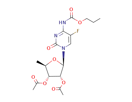 Acetic acid (2R,3R,4R,5R)-4-acetoxy-2-(5-fluoro-2-oxo-4-propoxycarbonylamino-2H-pyrimidin-1-yl)-5-methyl-tetrahydro-furan-3-yl ester