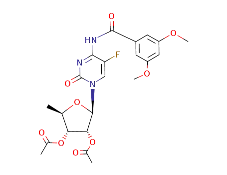 Acetic acid (2R,3R,4R,5R)-4-acetoxy-2-[4-(3,5-dimethoxy-benzoylamino)-5-fluoro-2-oxo-2H-pyrimidin-1-yl]-5-methyl-tetrahydro-furan-3-yl ester