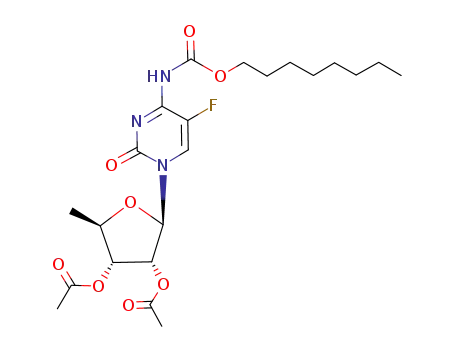 Acetic acid (2R,3R,4R,5R)-4-acetoxy-2-(5-fluoro-4-octyloxycarbonylamino-2-oxo-2H-pyrimidin-1-yl)-5-methyl-tetrahydro-furan-3-yl ester