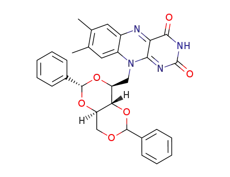 10-(2,6-diphenyl-tetrahydro-[1,3]dioxino[5,4-d][1,3]dioxin-4-ylmethyl)-7,8-dimethyl-10H-benzo[g]pteridine-2,4-dione
