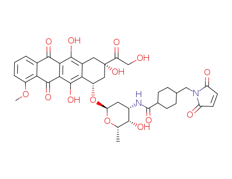 doxorubicin-succinimidyl 4-[N-maleimidomethyl]cyclohexane-1-carboxylate