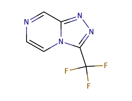Molecular Structure of 486460-20-2 (3-(Trifluoromethyl)-1,2,4-triazolo[4,3-a]pyrazine)