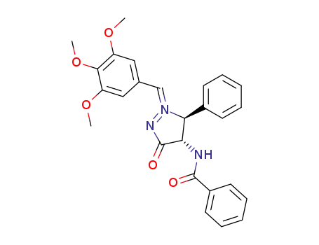 (1Z,4RS,5RS)-4-(benzoylamino)-5-phenyl-1-(3,4,5-trimethoxybenzylidene)pyrazolidin-3-on-1-azomethine imine