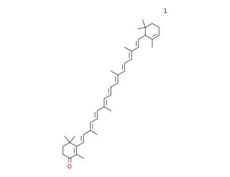 2,4,4-Trimethyl-3-[(1E,3E,5E,7E,9E,11E,13E,15E,17E)-3,7,12,16-tetramethyl-18-(2,6,6-trimethyl-cyclohex-2-enyl)-octadeca-1,3,5,7,9,11,13,15,17-nonaenyl]-cyclohex-2-enone