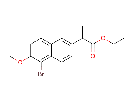 2-(5-bromo-6-methoxy-naphthalen-2-yl)-propionic acid ethyl ester