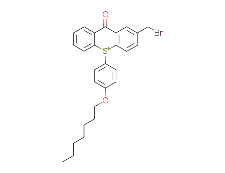 2-bromomethyl-9-oxo-10-(4-heptoxyphenyl)-9H-thioxanthenium