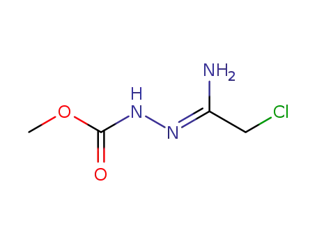 N'-(1-amino-2-chloroethylidene)hydrazinecarboxylic acid methyl ester
