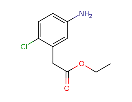 Molecular Structure of 409082-02-6 (ethyl 2-(5-amino-2-chlorophenyl)acetate)