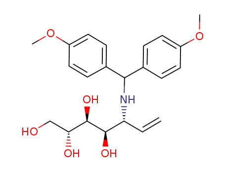 5-{[bis-(4-methoxy-phenyl)-methyl]-amino}-hept-6-ene-1,2,3,4-tetraol