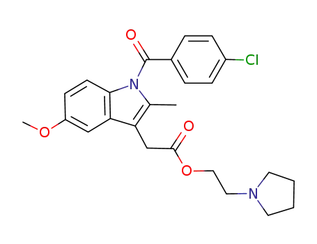 [2-(1-pyrrolidino)]ethyl 1-(4-chlorobenzoyl)-5-methoxy-2-methyl-1H-indole-3-acetate