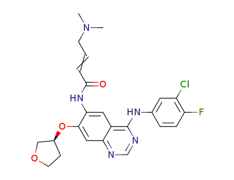4-[(3-chloro-4-fluorophenyl)amino]-6-{[4-(N,N-dimethylamino)-1-oxo-2-buten-1-yl]amino}-7-[(S)-(tetrahydrofuran-3-yl)oxy]quinazoline