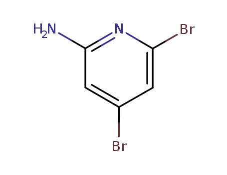 Molecular Structure of 408352-48-7 (4,6-dibroMopyridin-2-aMine)