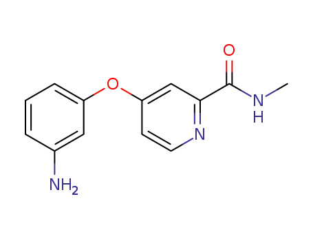 Molecular Structure of 284462-78-8 (4-(3-Aminophenoxy)-N-methylpicolinamide)
