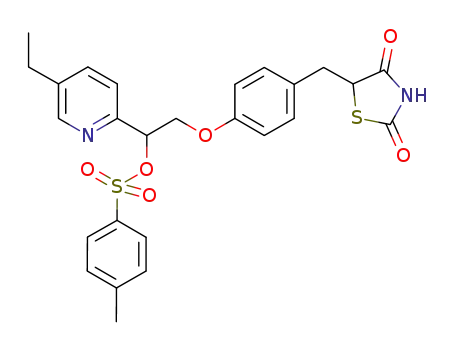 5-{4-[2-(5-ethylpyridin-2-yl)-2-tosylethoxy]benzyl}-2,4-thiazolidene dione