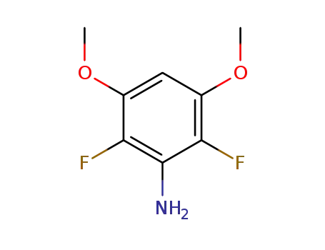 Molecular Structure of 651734-54-2 (2,6-difluoro-3,5-diMethoxybenzenaMine)