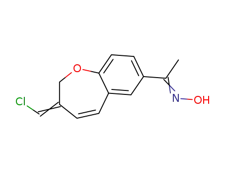 1-[3-(chloromethylene)-2,3-dihydro-1-benzoxepin-7-yl]ethanone oxime