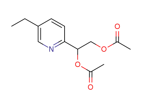 acetic acid 2-acetoxy-2-(5-ethyl-1-pyridin-2-yl)ethyl ester