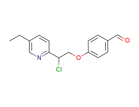 4-[2-chloro-2-(5-ethyl-2-pyridyl)ethoxy]benzaldehyde