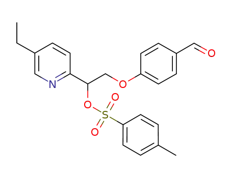 4-[2-(5-ethylpyridn-2-yl)-2-tosylethoxy]benzaldehyde